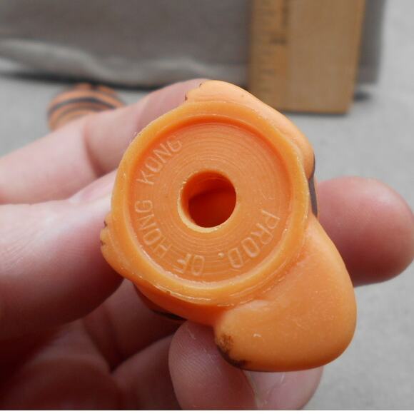 Vintage Two Garfield the Cat Pencil Topper Lot Hong Kong 1980s Retro - Picture 8 of 8